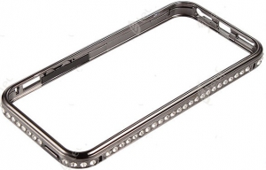 Бампер для iPhone 5/5S Crystal Metal Gunmetal Бампер для iPhone 5/5S Crystal Metal Gunmetal